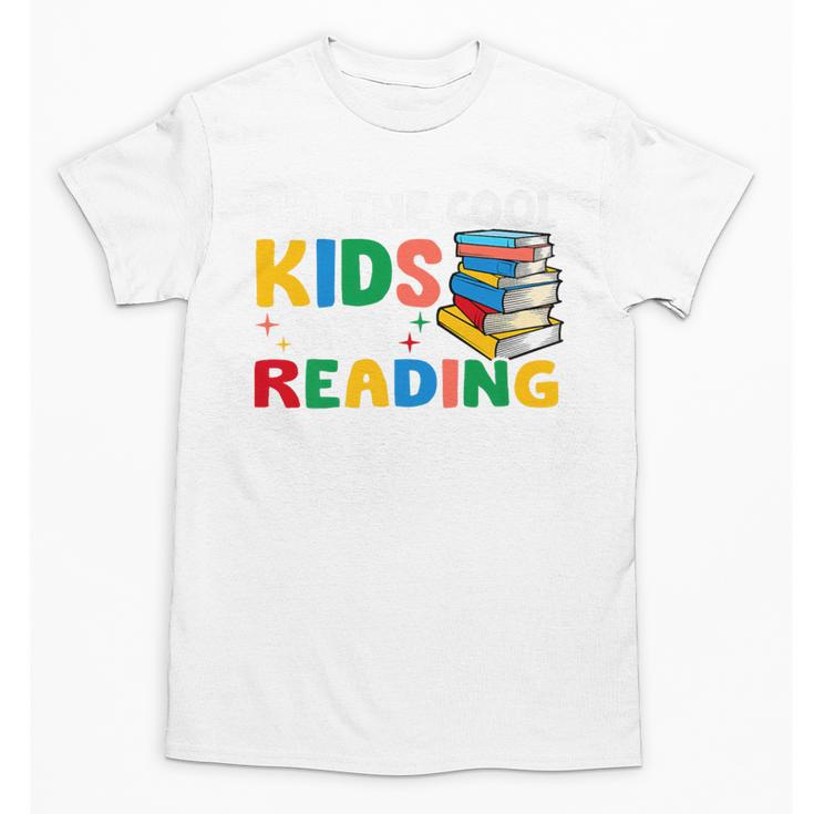 All The-Cool Kids Are Reading Teacher Book Lover Librarian Premium Unisex T-Shirt