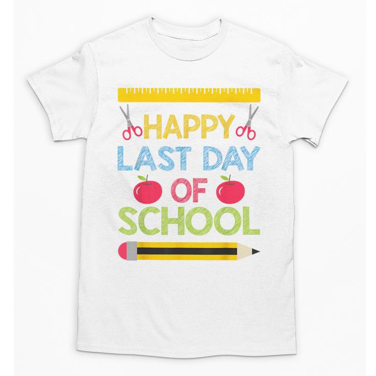 Cool Stylish Happy Last Day Of School Shirt Graduation Unisex T-Shirt