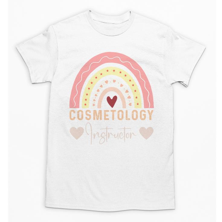 Cosmetology Instructor Cosmetologist Graduation Rainbow Unisex T-Shirt