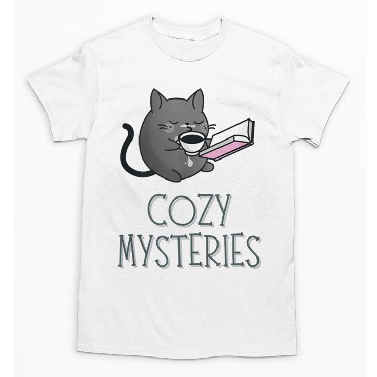 Cozy Mysteries Coffee And Novel For Book Lovers Unisex T-Shirt