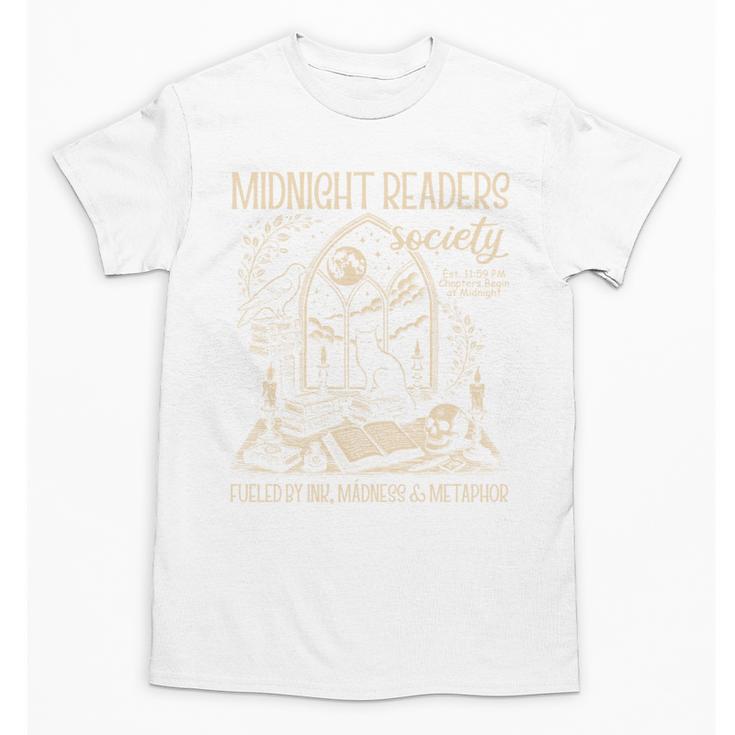 Dark Romance Book Lover Midnight Reading Readers Society Unisex T-Shirt
