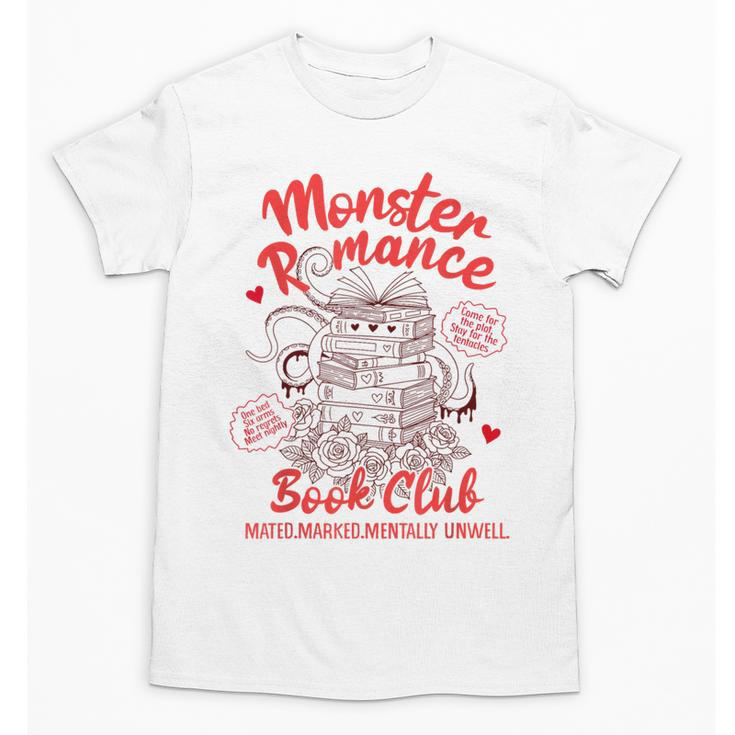 Dark Romance Reader Reading Monster Romance Book Club Unisex T-Shirt