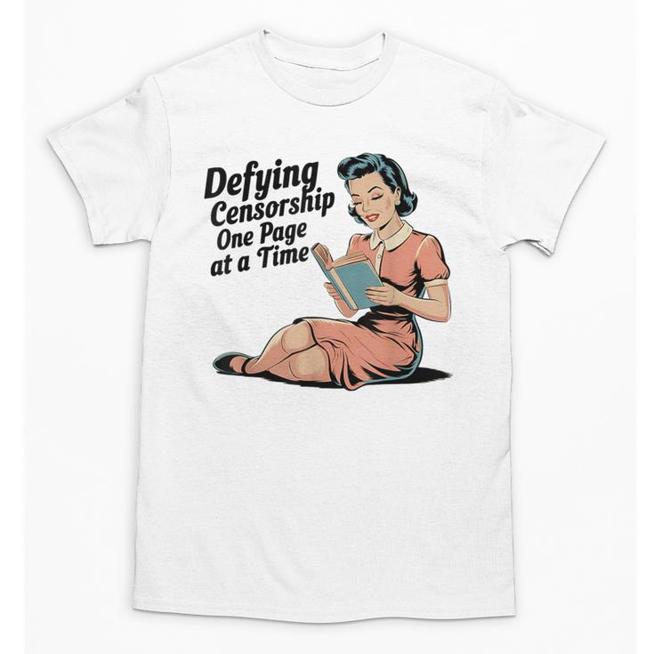 Defying Censorship One Page At a Time Read Banned Books Unisex T-Shirt