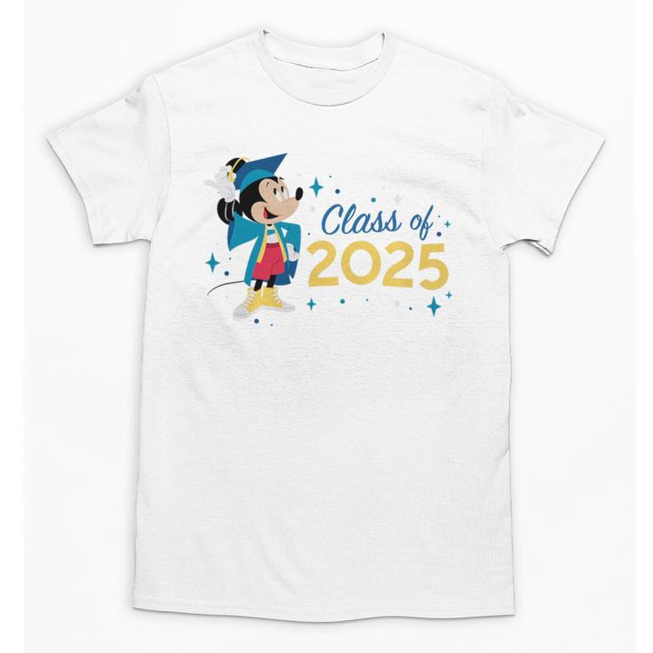 Disney Mickey Mouse Cap & Gown '25 Graduation Class Of 2025 Premium Tri-Blend Unisex T-Shirt