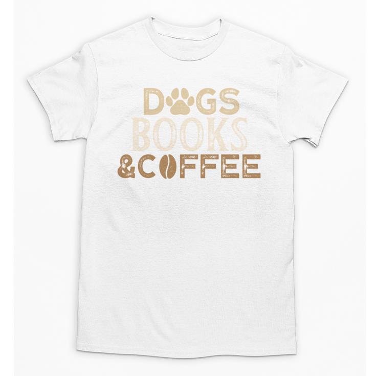 Dogs Books & Coffee Unisex T-Shirt