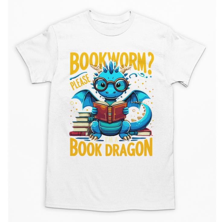 Dragon Bookworm Please I'm A Book Dragon Unisex T-Shirt