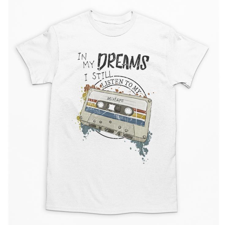 Dreams Of Music Mixtapes Retro Cassette Lifestyle Nostalgia Premium Tri-Blend Unisex T-Shirt