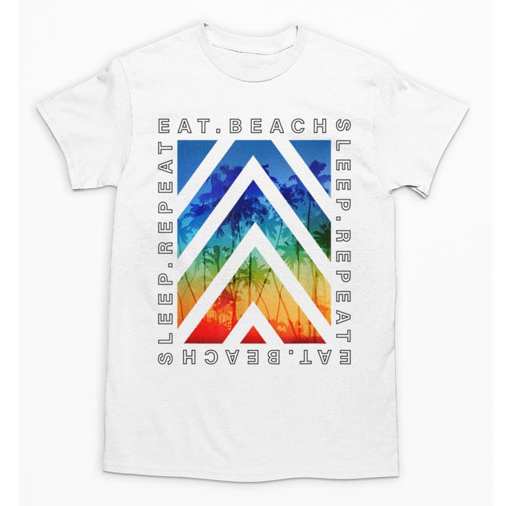 Eat Beach Sleep Repeat Summer Vacation Graduation Tees Men Women Kids Unisex T-Shirt