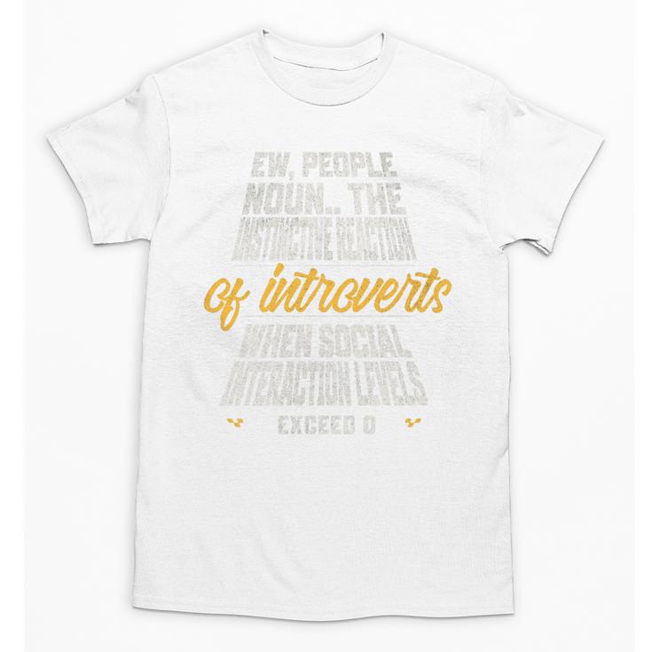 Ew People Definition Introvert Quote Anti Social Vibes Premium Tri-Blend Unisex T-Shirt