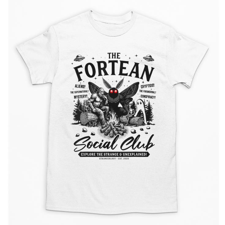 Fortean Social Club Bigfoot Mothman Alien Cryptid Introvert Unisex T-Shirt