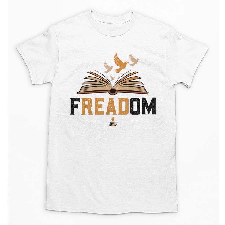Freadom Anti Banned Books Lovers Reading Librarian Bookworm Unisex T-Shirt