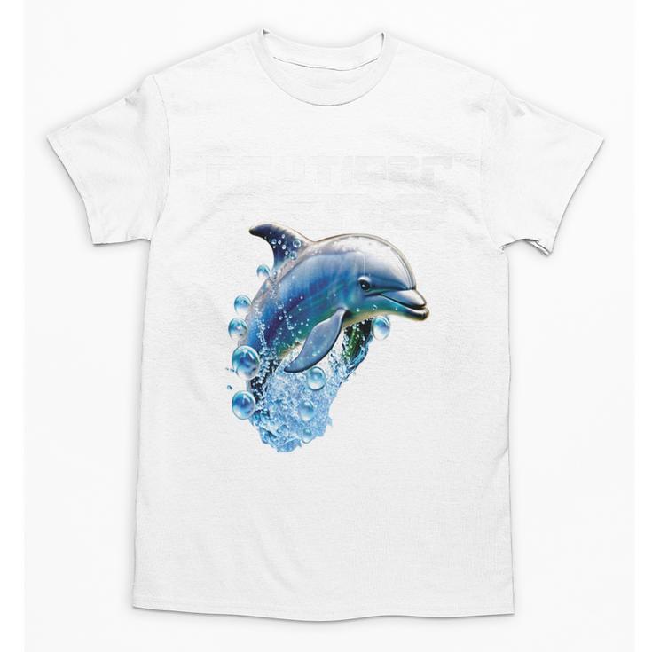 Frutiger Aero Splashy Dolphin Y2k Aesthetic Graphic Premium Unisex T-Shirt Frutiger Aero Splashy Dolphin Y2k Aesthetic Graphic Premium Unisex T-Shirt