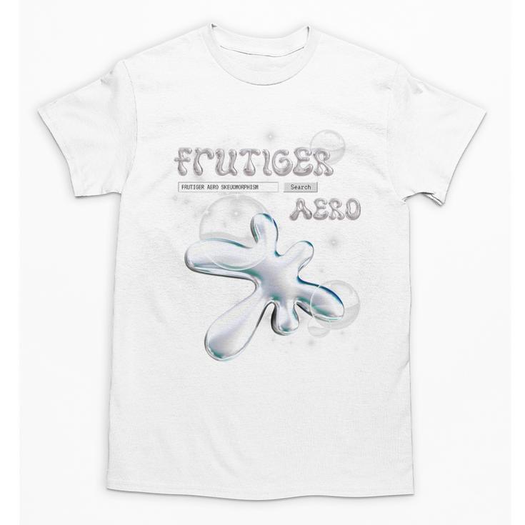 Frutiger Aero Y2K Fashion Trends Statement Piece Tech Orb Premium Tri-Blend Unisex T-Shirt