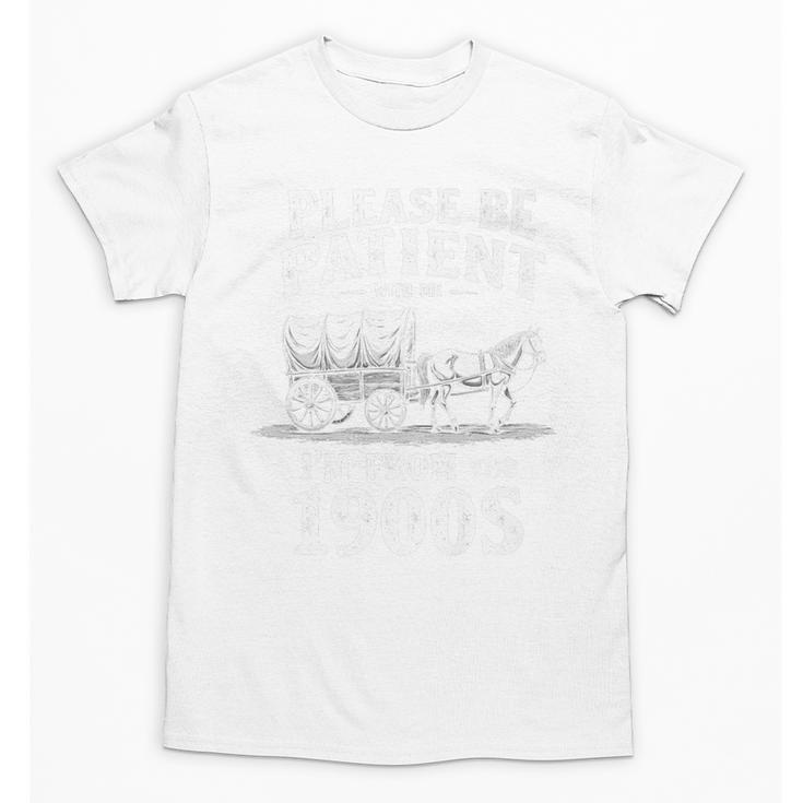 Gentle Nostalgia Plea Please Be Patient I'm From The 1900s Premium Unisex T-Shirt