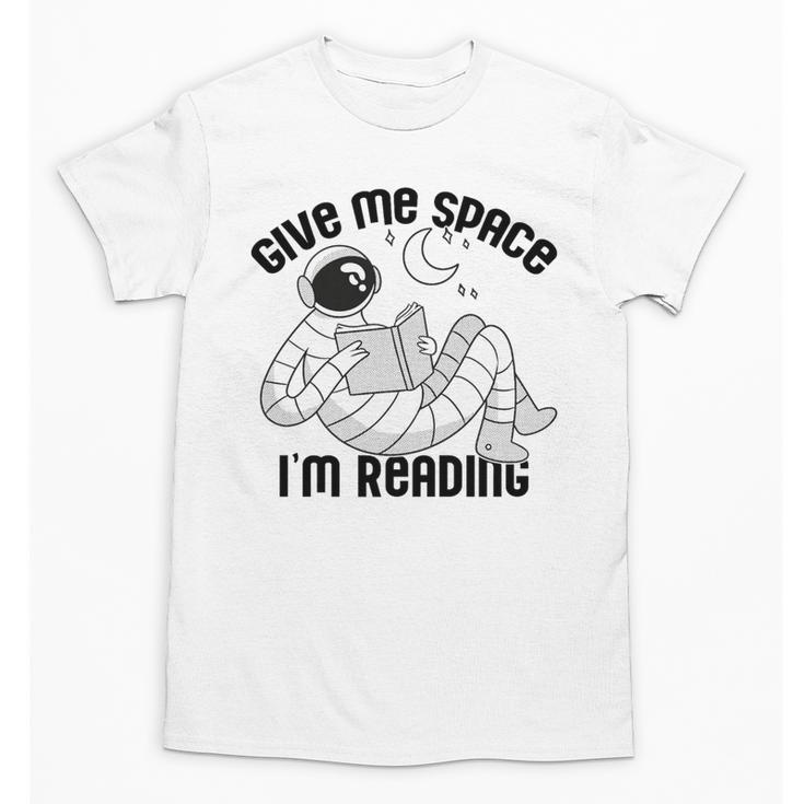 GIVE ME Space I'm Reading Kids Astronaut Book Reader Meme Premium Tri-Blend Unisex T-Shirt