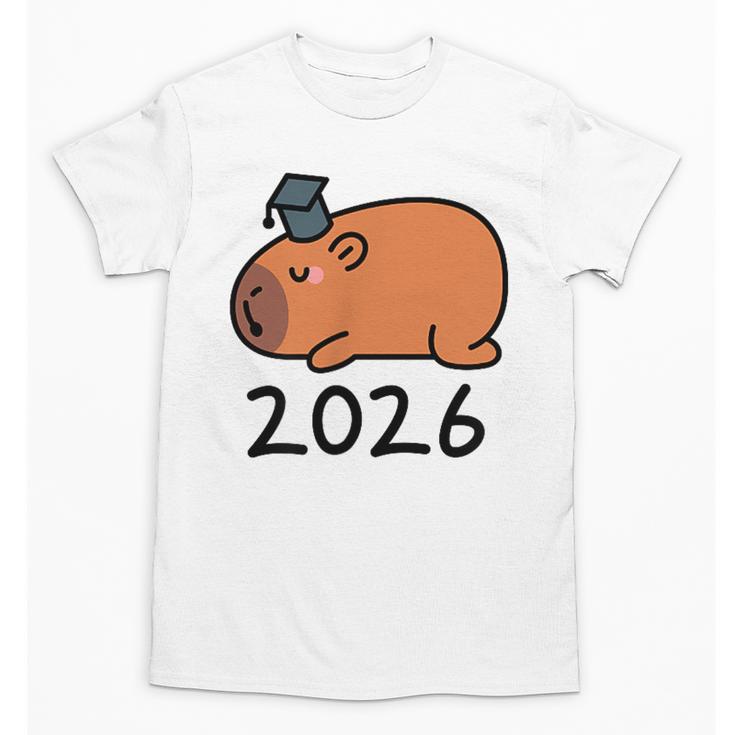 Grad Class Of 2026 Capybara Graduation Graduated Kids Unisex T-Shirt