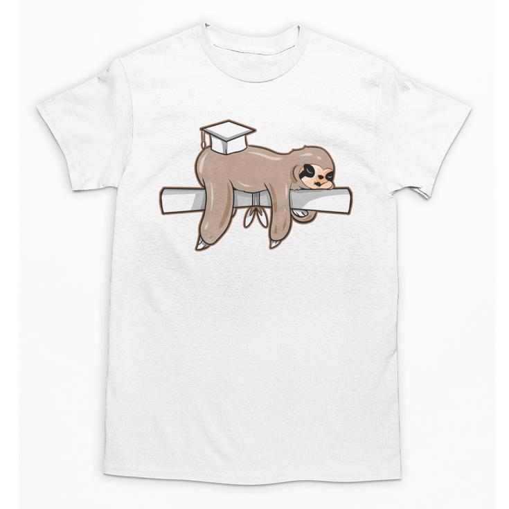 Graduation 2022 PhD Sloth Bachelor Master School Doctor Unisex T-Shirt