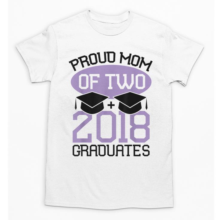 Graduation Shirt For Mom Of Twins Proud Mom Twins Tee Unisex T-Shirt
