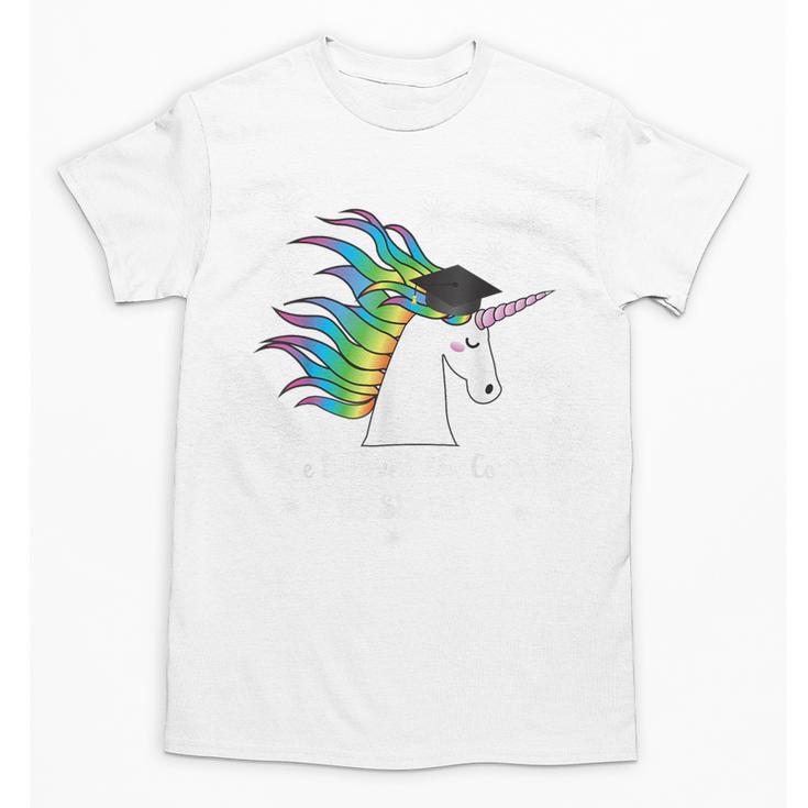 Graduation Unicorn Shirt She Believed Did School 2017 Unisex T-Shirt