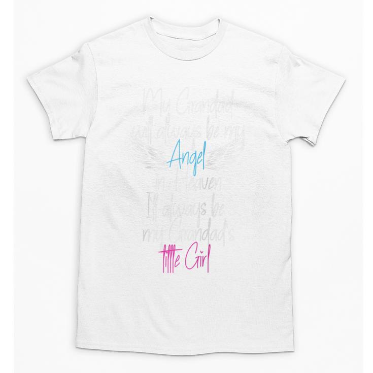 My Grandad My Angel In Heaven In Loving Memory Of My Grandad Raglan Baseball Tee Unisex T-Shirt