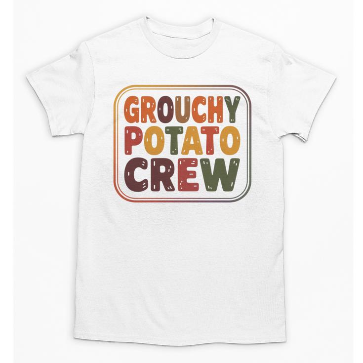 Grouchy Potato Crew Introvert Sarcasm Premium Tri-Blend Unisex T-Shirt