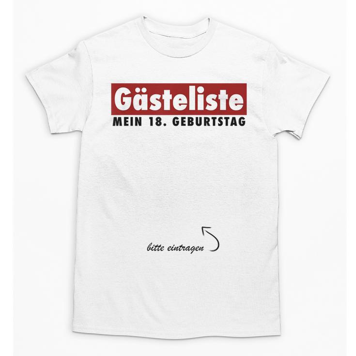 Guest Book 18th Birthday Party Memory Alcohol Unisex T-Shirt
