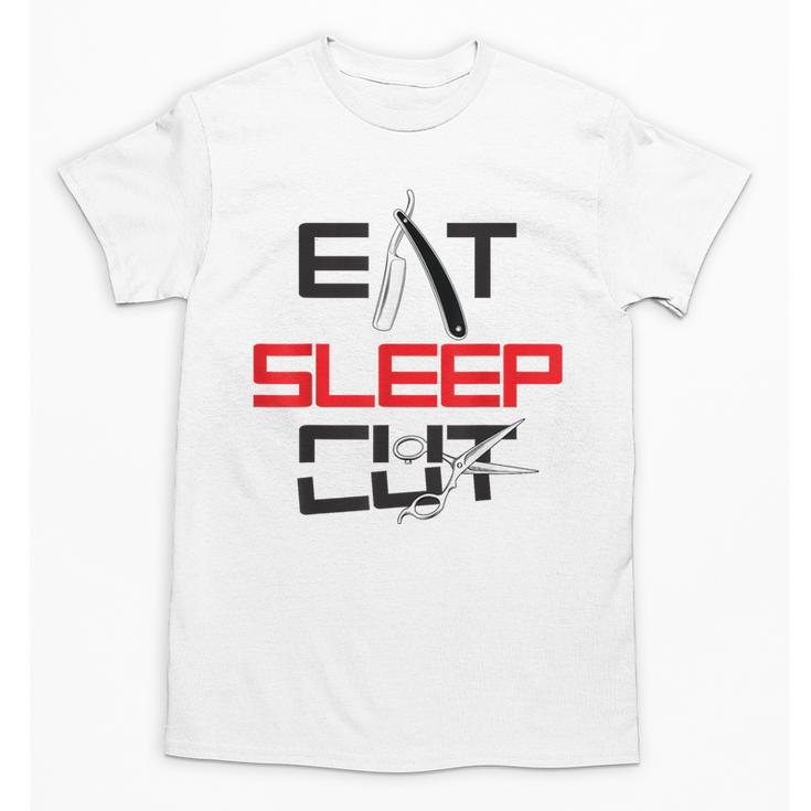 Haircutter Barber Eat Sleep Cut Barbering Graduation Unisex T-Shirt
