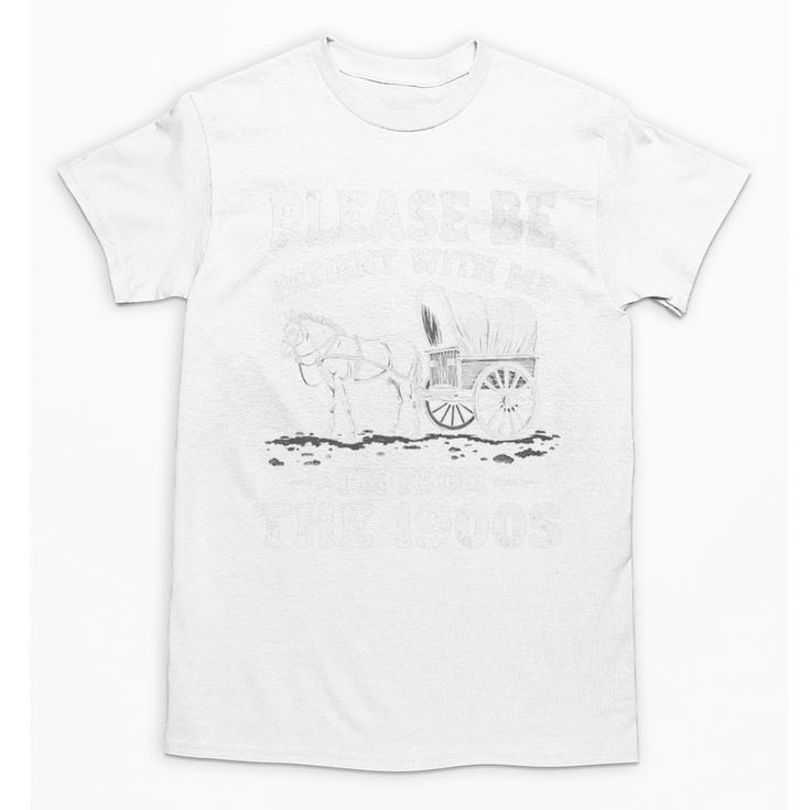Heartwarming Wagon Please Be Patient I'm From The 1900s Premium Unisex T-Shirt