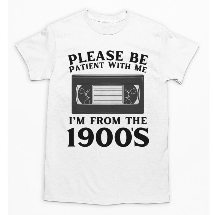 Over The Hill Please Be Patient I'm From The 1900s VHS Premium Tri-Blend Unisex T-Shirt