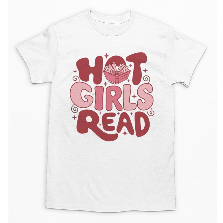 Hot Girls Read Book Lover Feminist Reader Premium Tri-Blend Unisex T-Shirt