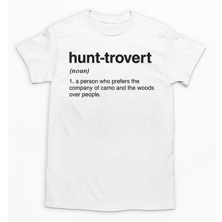 Hunt-Trovert Hunting Camo Woods Introvert Unisex T-Shirt