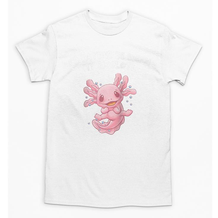 Id Rather Be With My Axolotl Salamander Introvert Raglan Baseball Tee Unisex T-Shirt