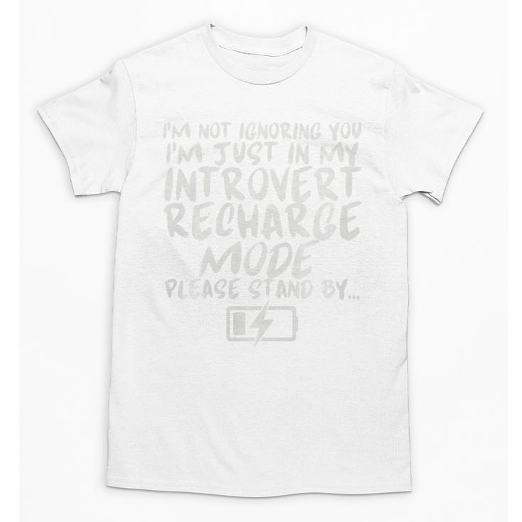 I'm Not Ignoring You I'm Just In My Introvert Recharge Mode Premium Tri-Blend Unisex T-Shirt