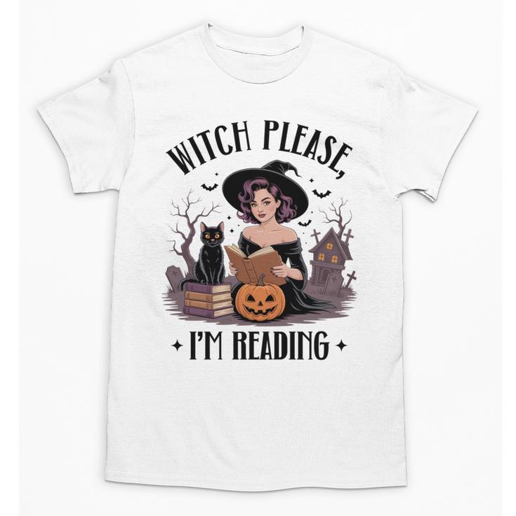 I'm Reading Halloween Witch Book Lover Unisex T-Shirt