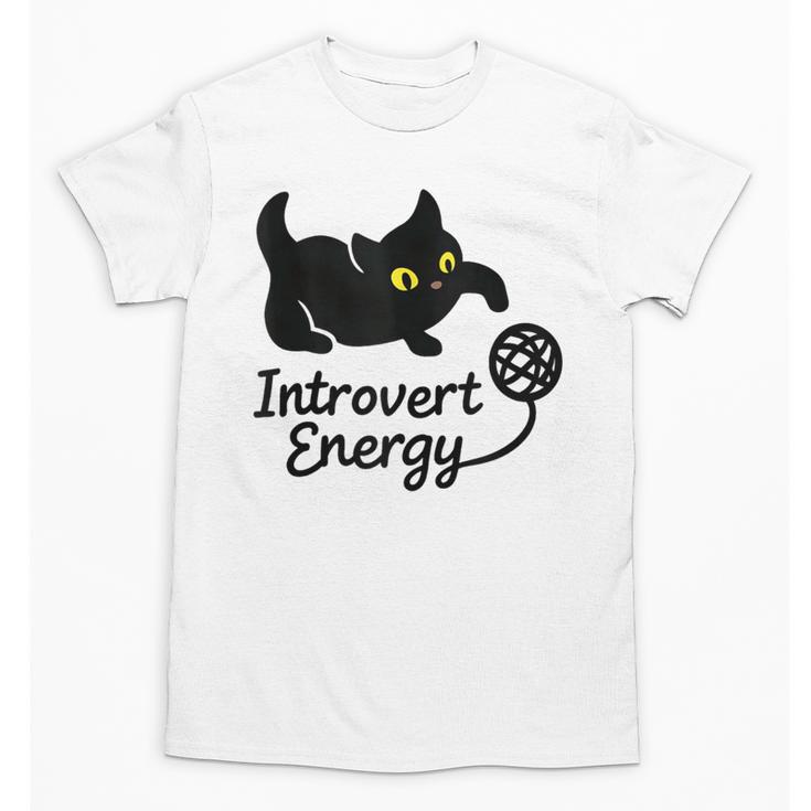 Introvert Energy Cat Love Cat Meme Unisex T-Shirt