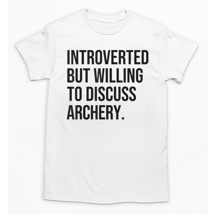 Introverted Archer Archery Introvert Unisex T-Shirt