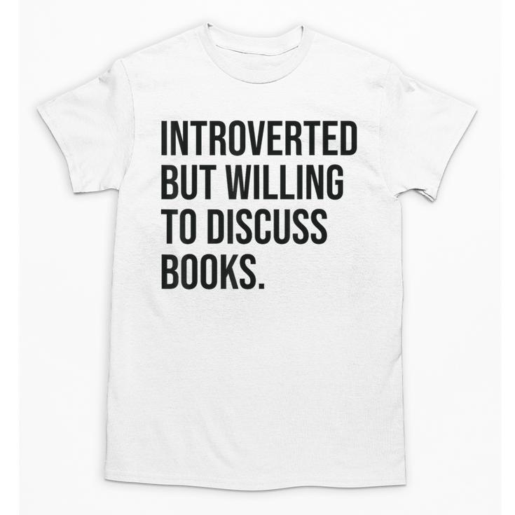 Introverted Bookworm Books Introvert Unisex T-Shirt