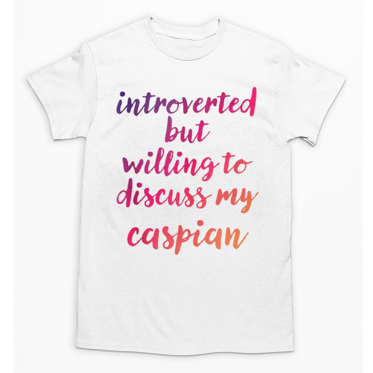Introverted Willing To Discuss Caspian Introvert Unisex T-Shirt