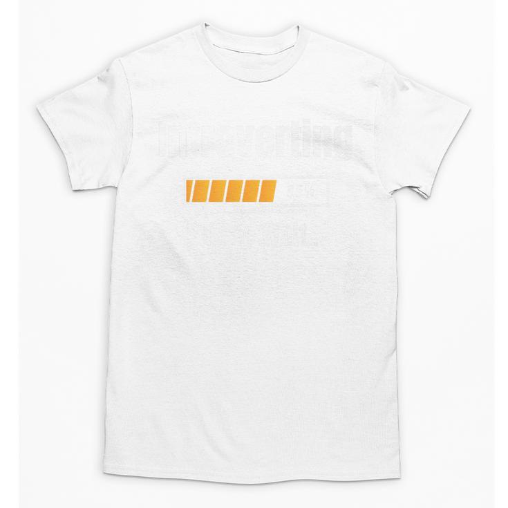 Introverting Please Wait Humor Sarcastic Geek Gamer Jokes Premium Unisex T-Shirt