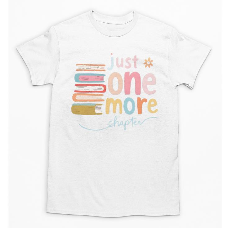 Just One More Chapter Artistic Pastel Book Lover Vibe Unisex T-Shirt