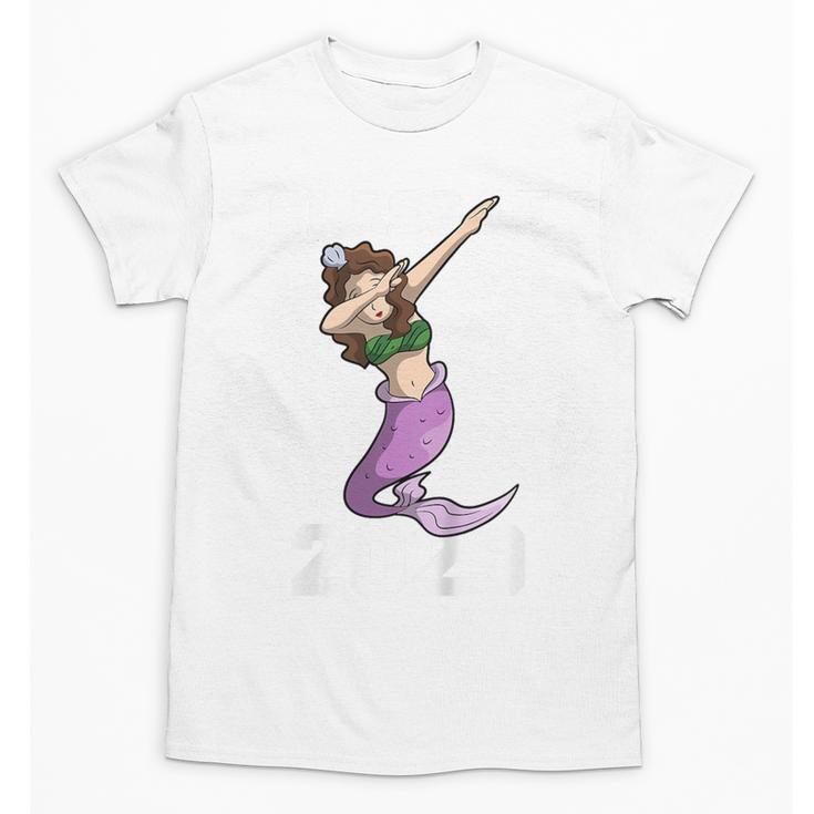 Kids Class Of 2029 Shirt Graduation Dabbing Mermaid Shirt Unisex T-Shirt