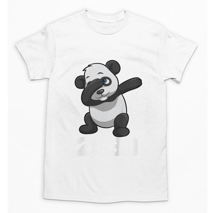 Kids Class Of 2030 Shirt Graduation Dabbing Panda Shirt Unisex T-Shirt