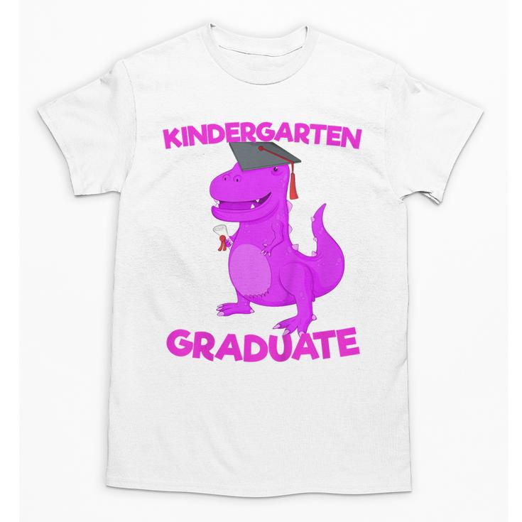 Kids Kindergarten Graduation Idea For Girls Dinosaur Unisex T-Shirt