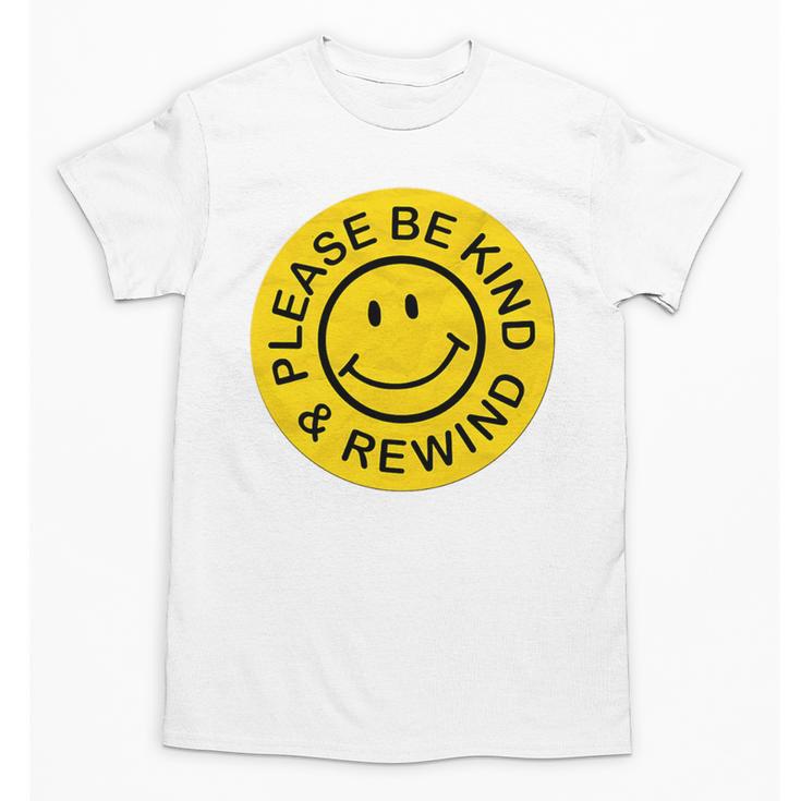 Be Kind Rewind Shirt Retro Nostalgia Sticker 80s 90s Tee Premium Tri-Blend Unisex T-Shirt
