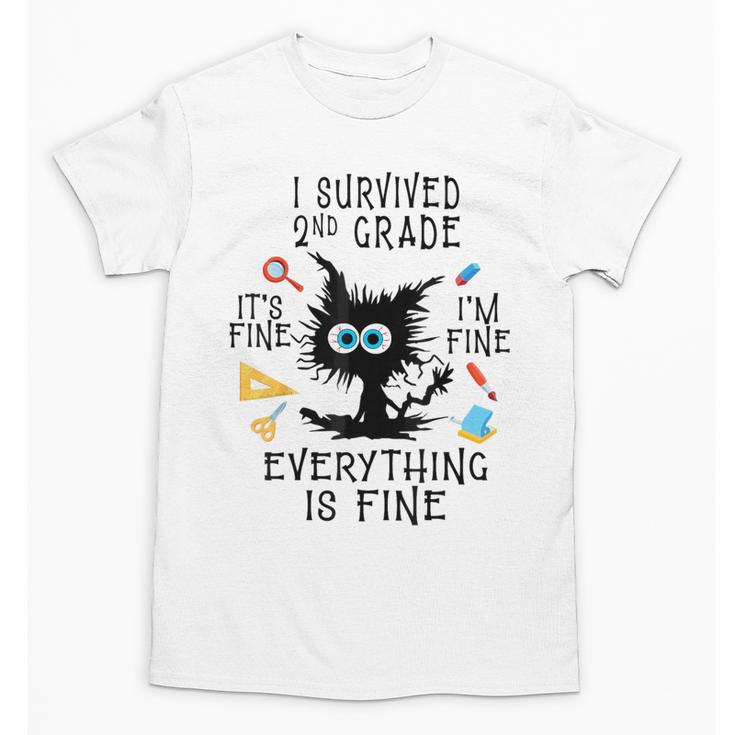 Last Day Of School Student Graduation I Survived 2nd Grade Unisex T-Shirt