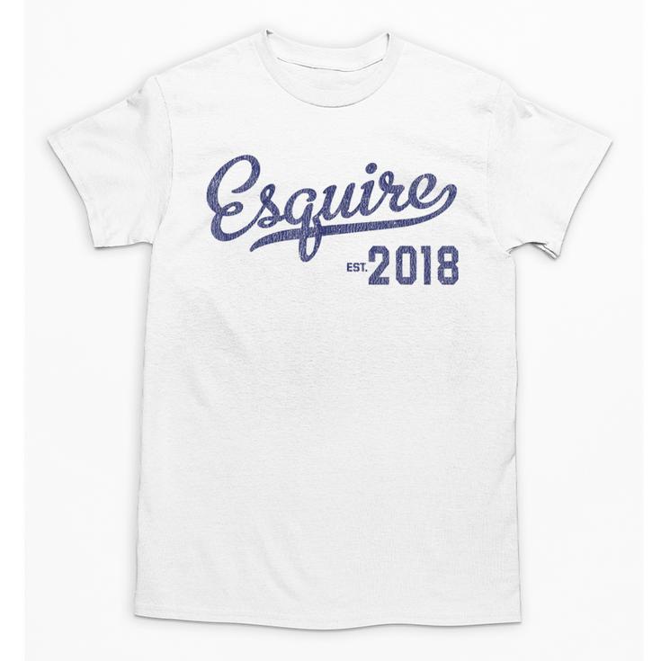 Lawyers Graduation Esquire Est 2018 Graduate Shirt Unisex T-Shirt