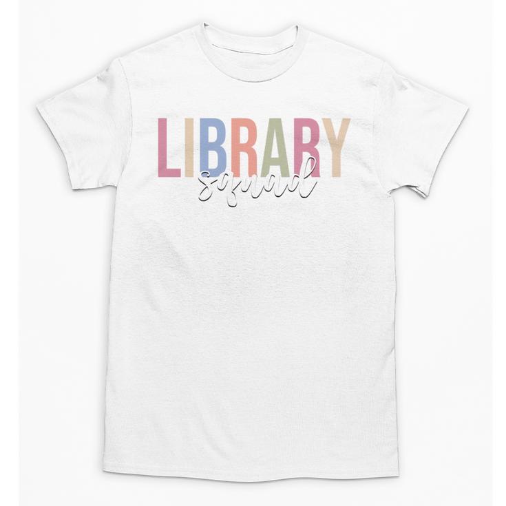 Library Squad Librarian Book Lover Bookworm Unisex T-Shirt