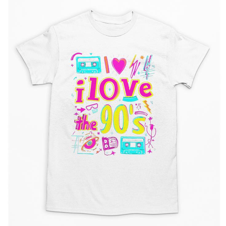 I Love The 90'S 90s Nostalgia Premium Tri-Blend Unisex T-Shirt