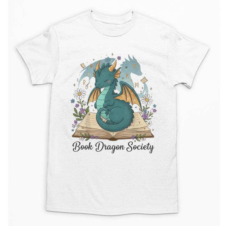 Magical Book Dragon Fantasy Reading Enthusiast Art Unisex T-Shirt
