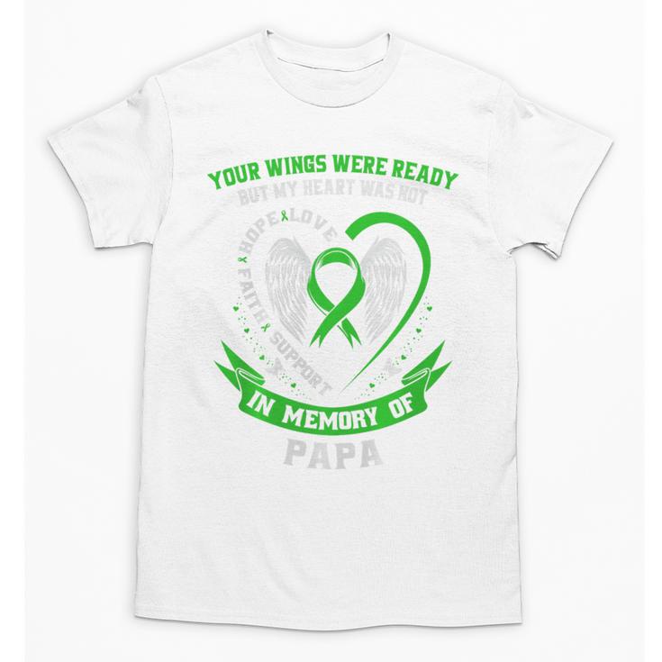 In Memory Of Papa Non Hodgkins Lymphoma Awareness Cancer Premium Unisex T-Shirt